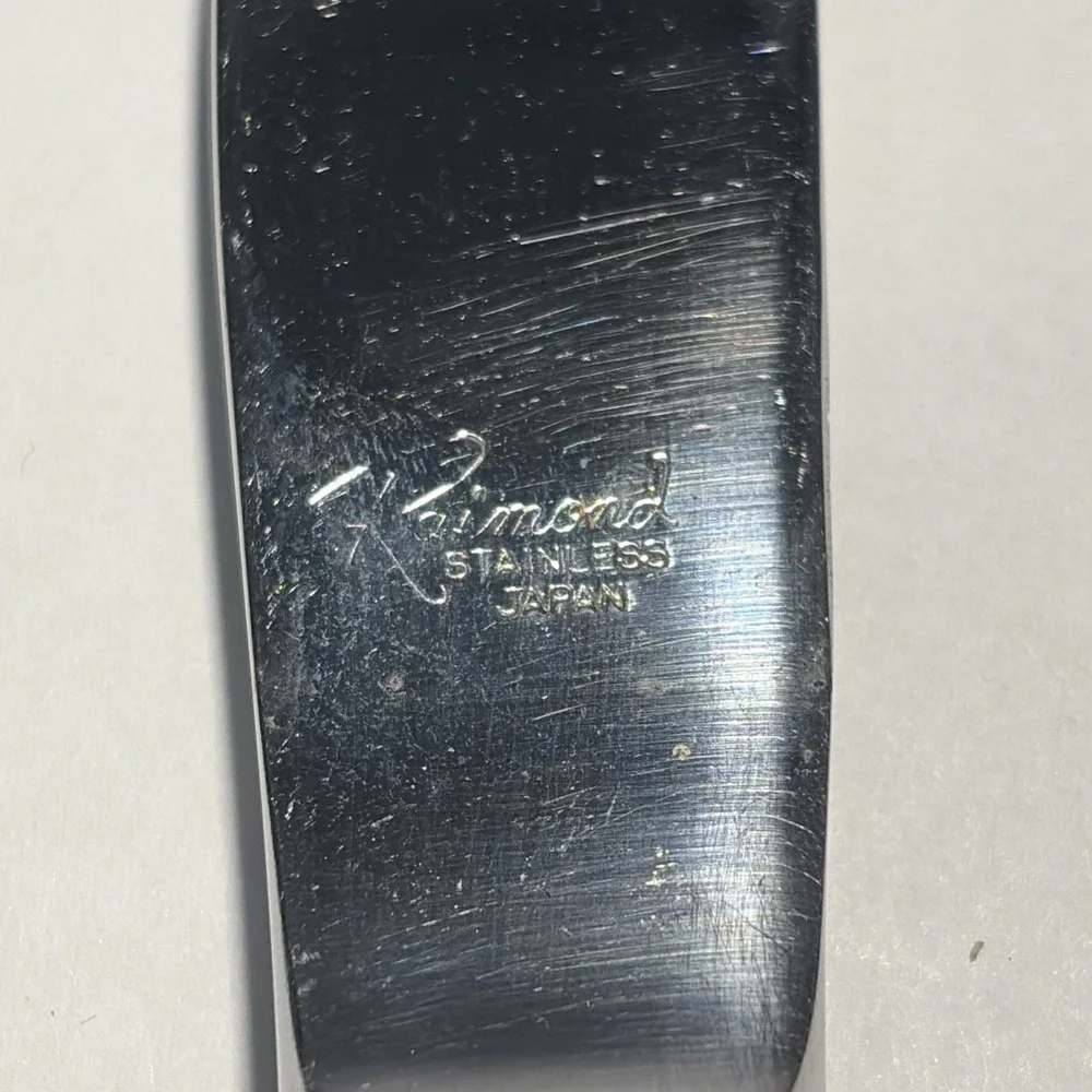 Raimond Stainless Set of 6 Pistol Grip Steak Knives Japan Vtg